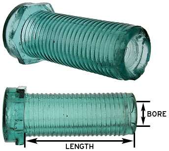 Hemingray Glass Floor Tube Insulator